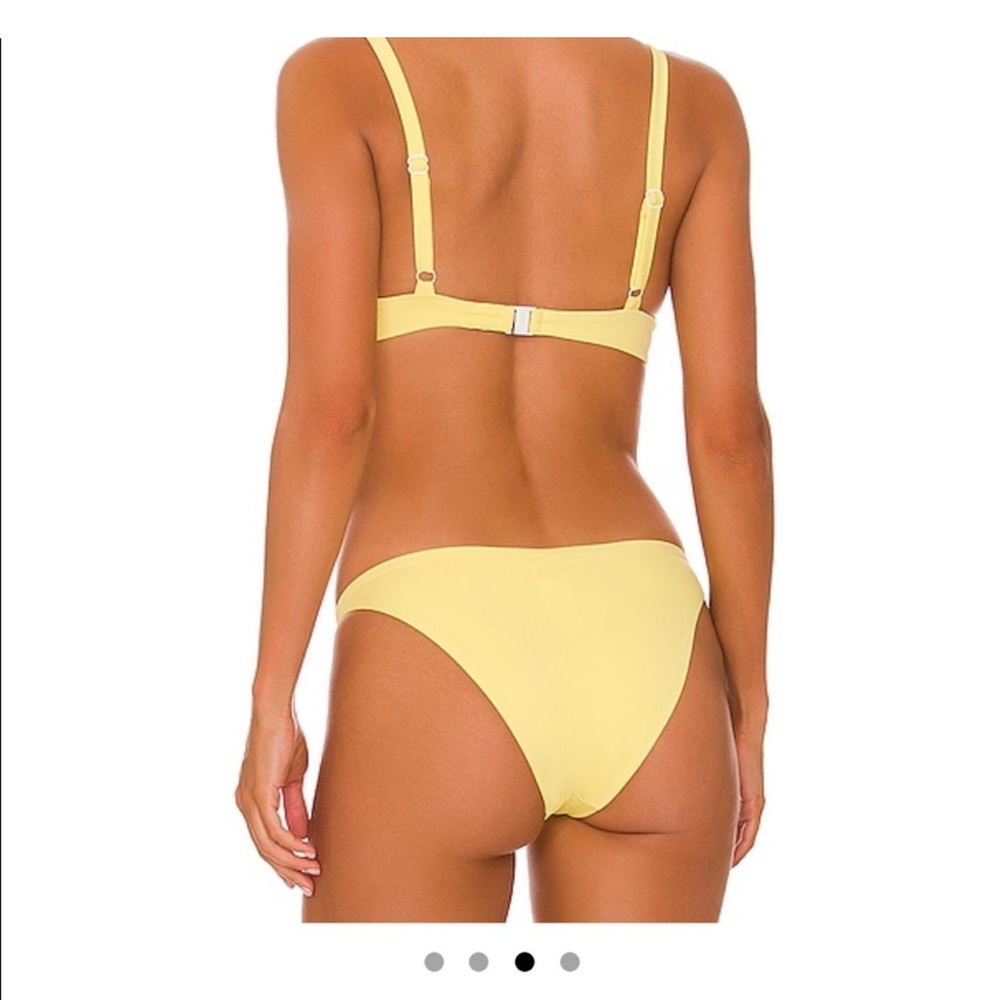 Onia lemon Yellow Anna underwire Bikini top bra In size large NEW NWT - Picture 3 of 5